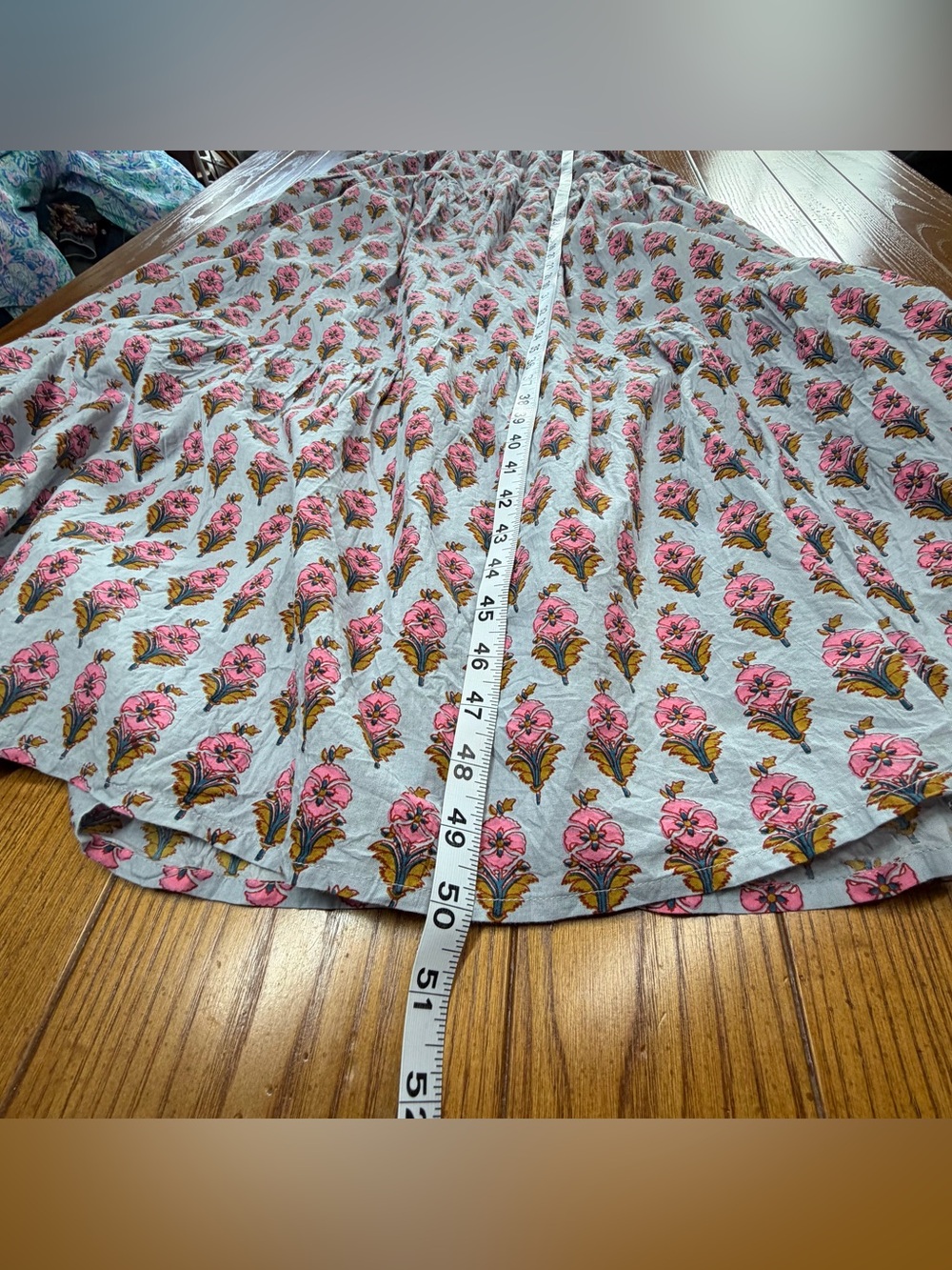 Marea by Liz Joy Smocked Floral Block Print Maxi Dress - Picture 4 of 4